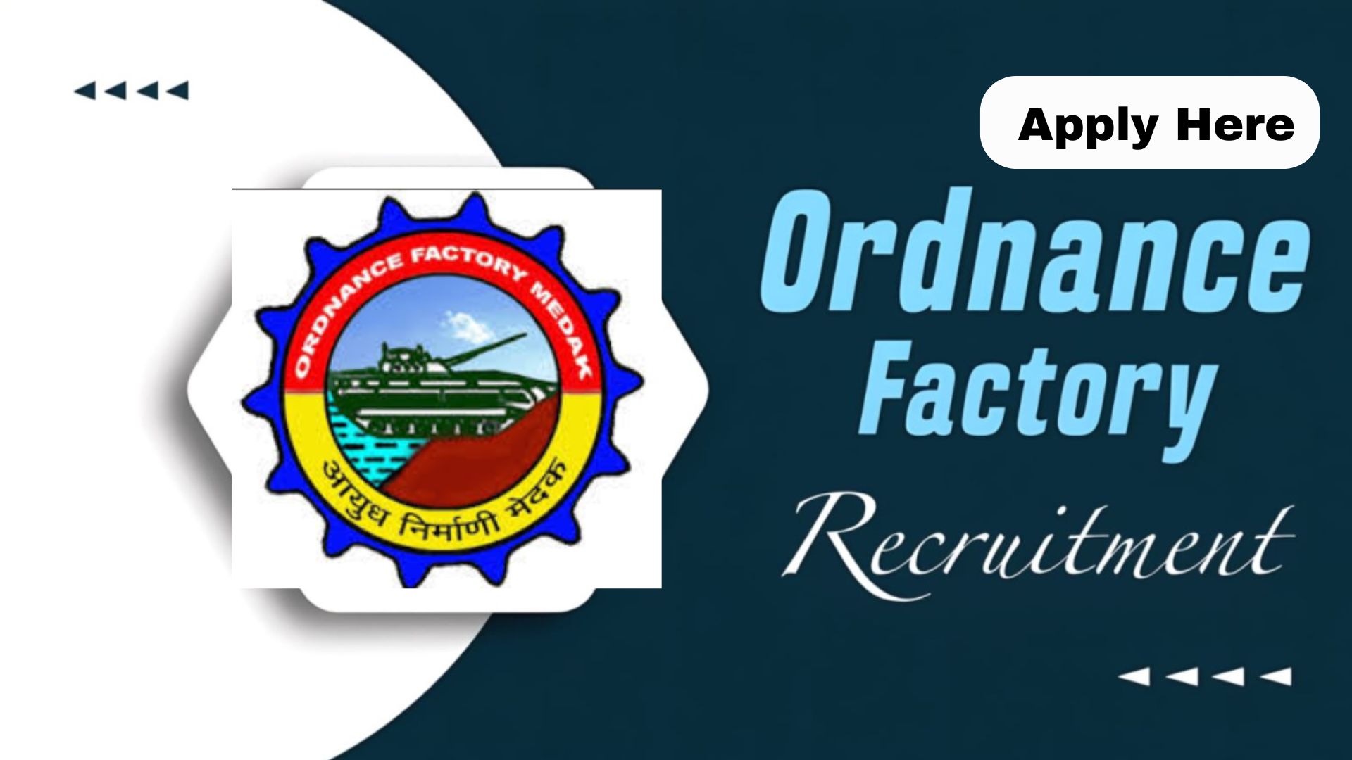 86 Posts Ordnance Factory Assistant & Other Recruitment 2024