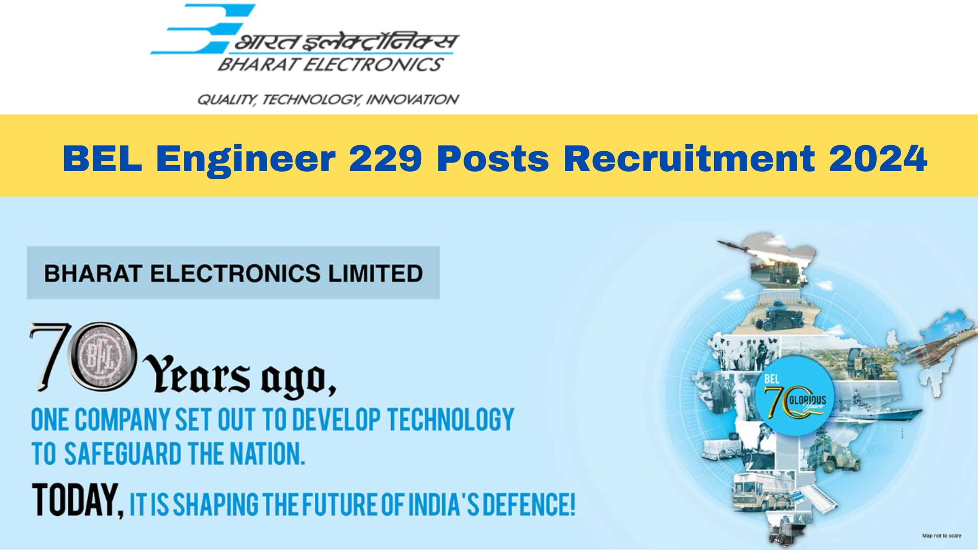 BEL Engineer 229 Posts Recruitment 2024