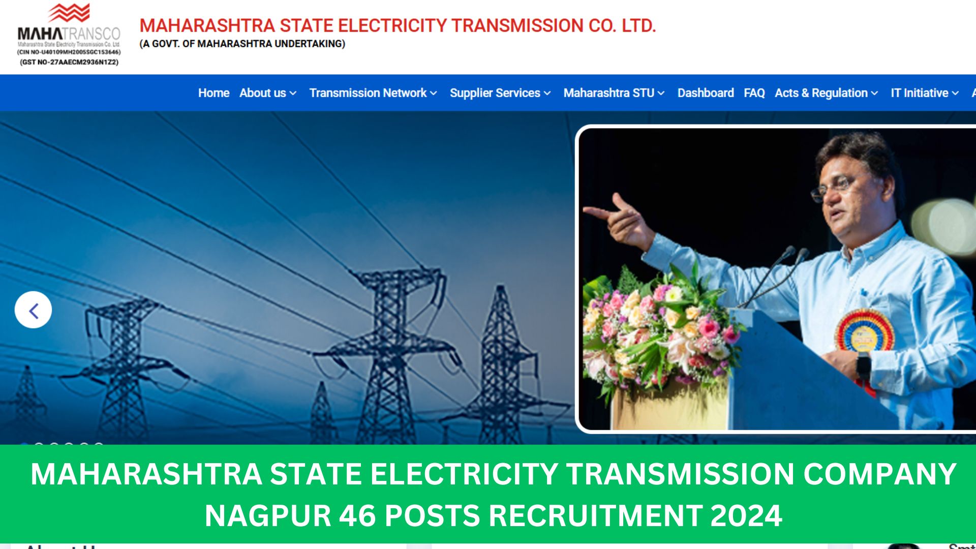 Maharashtra State Electricity Transmission Company Nagpur 46 Posts Recruitment 2024