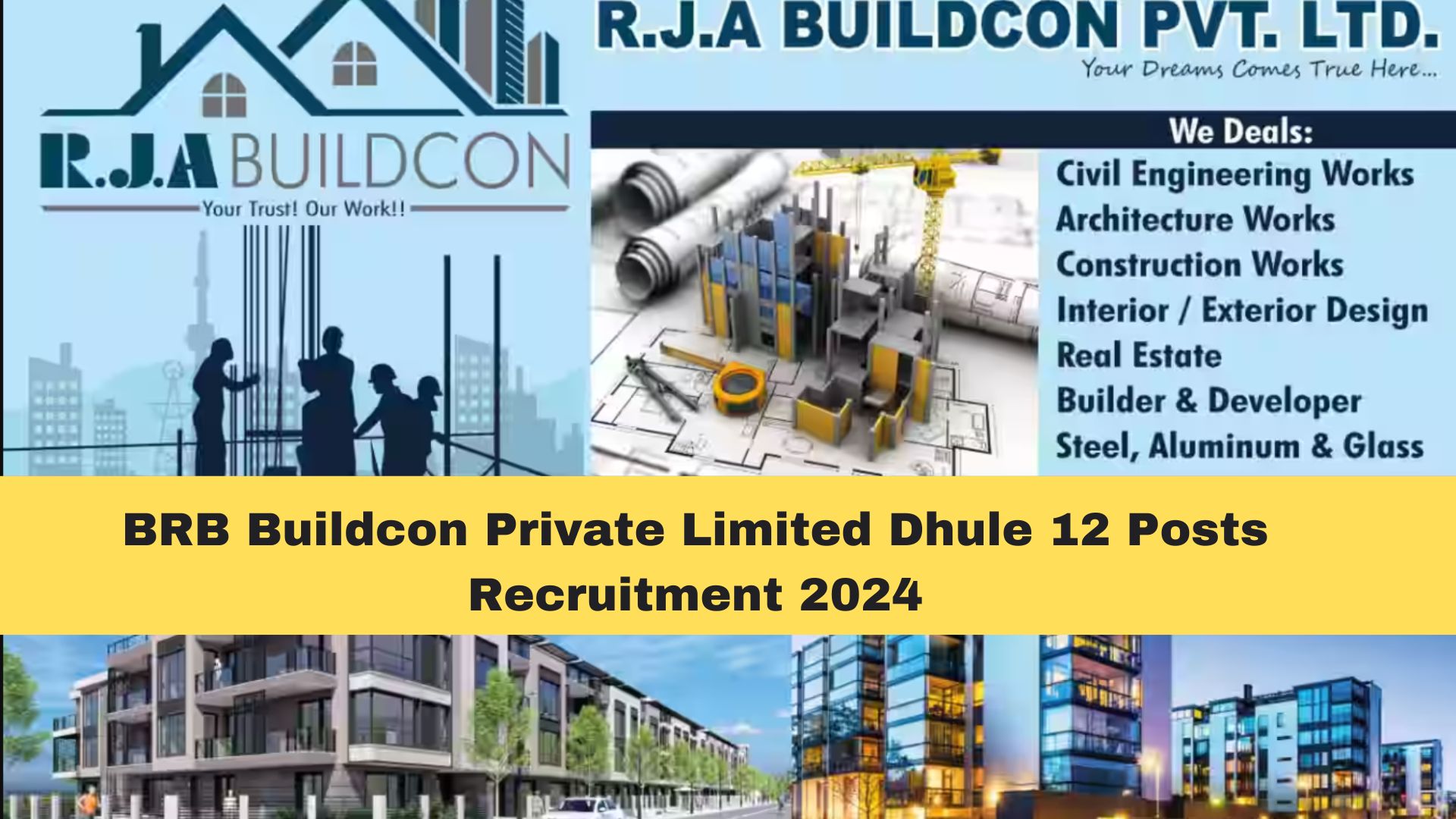 BRB Buildcon Private Limited Dhule 12 Posts Recruitment 2024