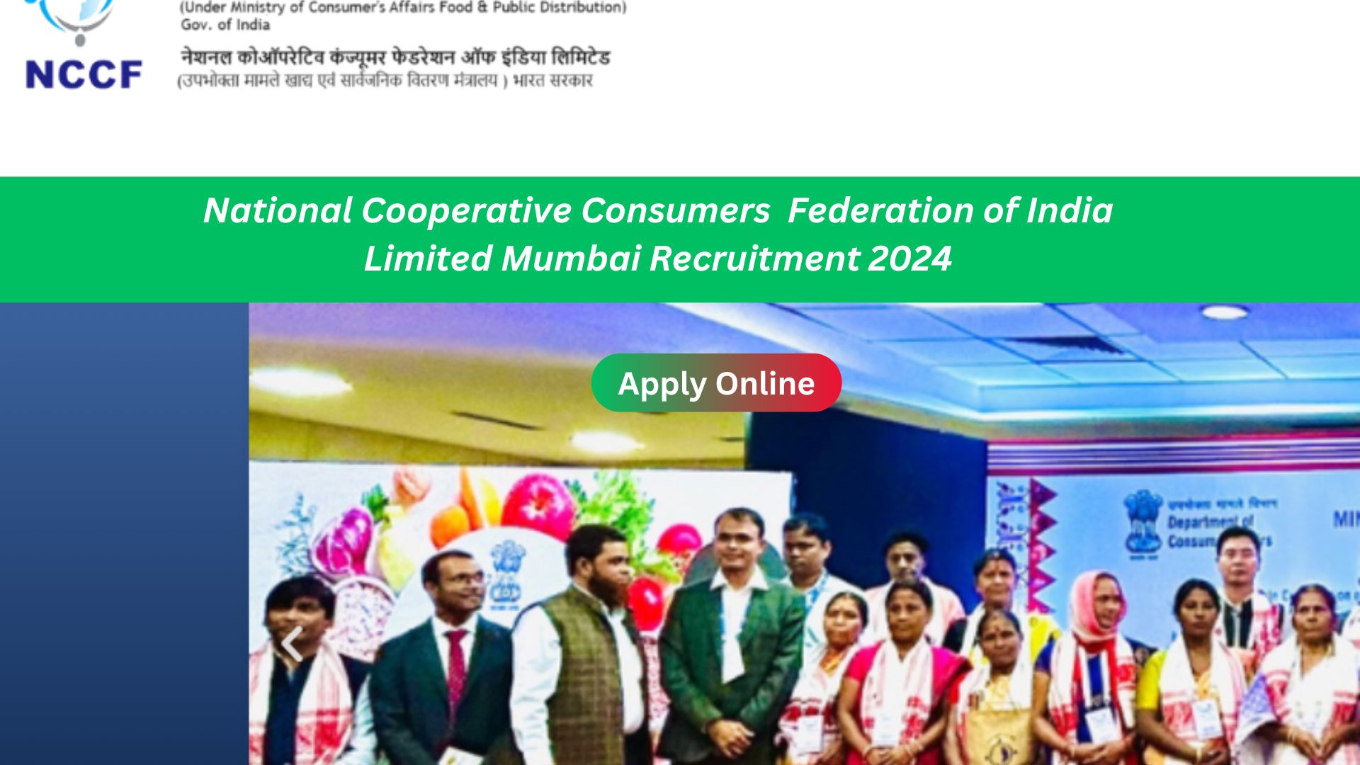 National Cooperative Consumers Federation of India Limited Mumbai Recruitment 2024