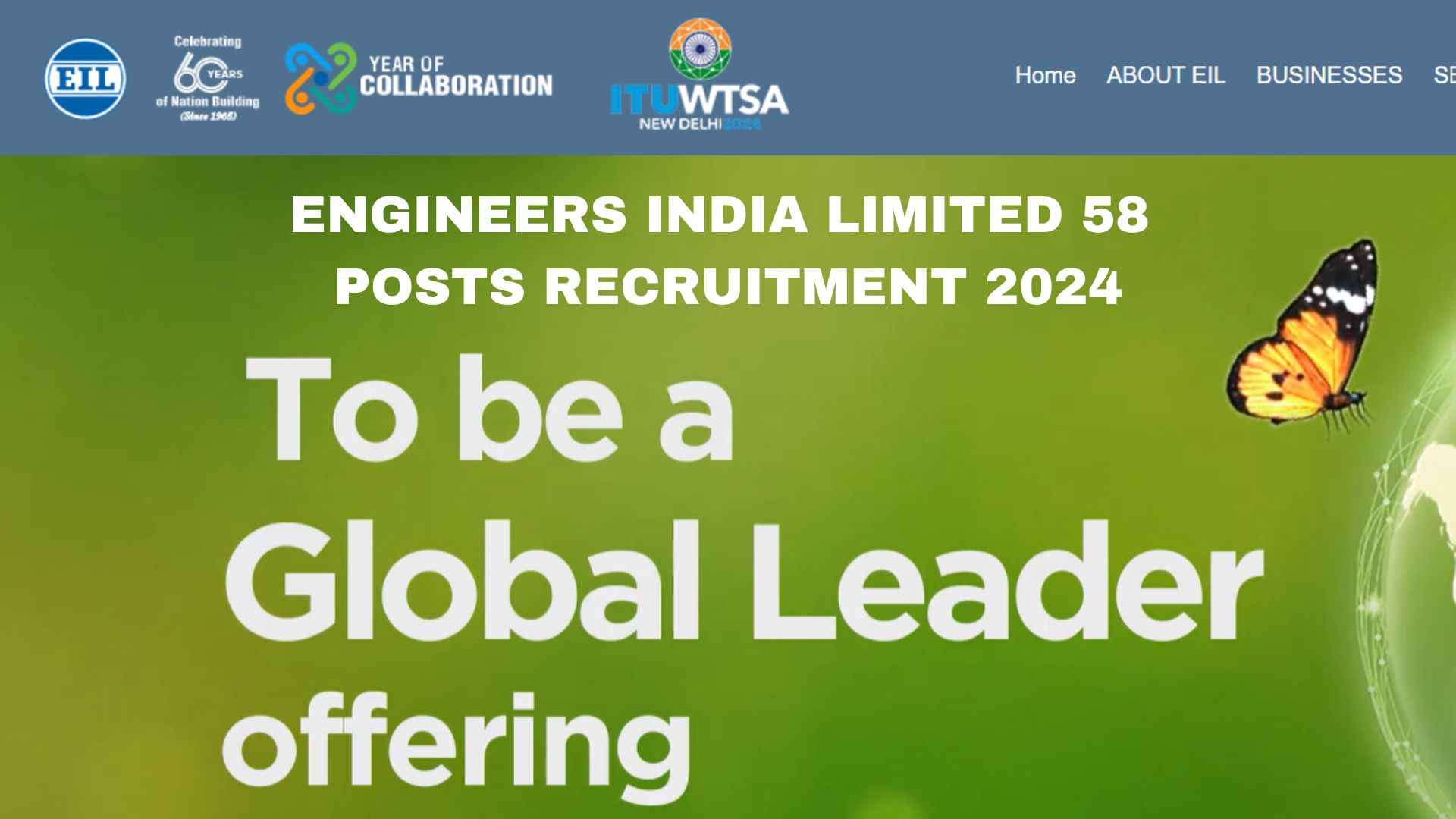 Engineers India Limited 58 Posts Recruitment 2024